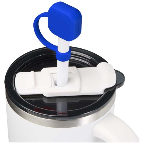 Capuchon pour paille en silicone promotionnel Sip Bleu royal